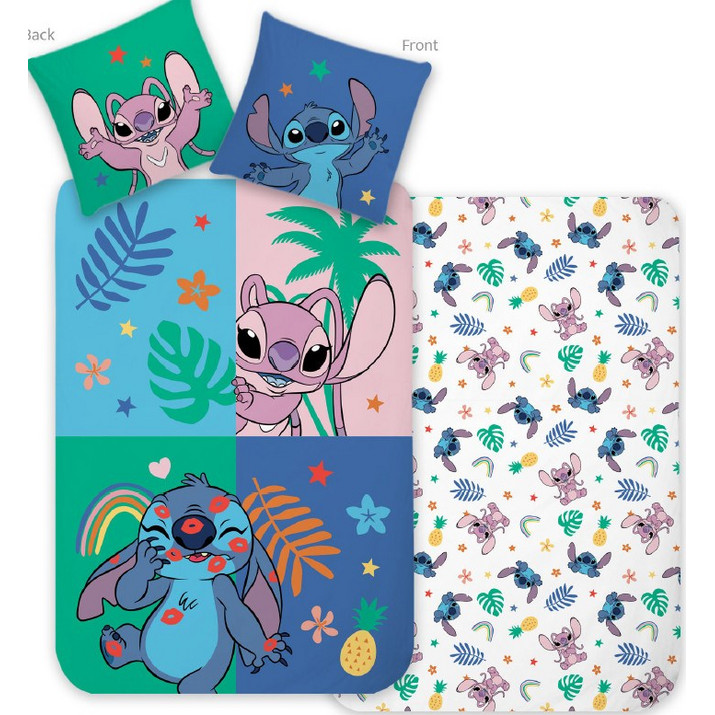 Disney Lilo and Stitch Joyful Jungle Σετ Παιδική Παπλωματοθήκη 140x200 ...