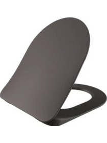 Creavit KC 0903 Καπάκι Λεκάνης D-Shape Πλαστικό Soft Close Ανθρακί