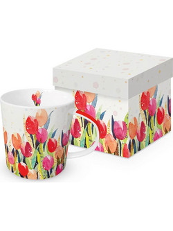 Κούπα Tulip Splash 160302942 350ml Multi Paperproducts Design Bone China