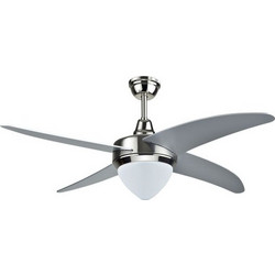 V-Tac 7915 Ανεμιστήρας Οροφής 107cm 60W με Φως & Τηλεχειριστήριο Ασημί