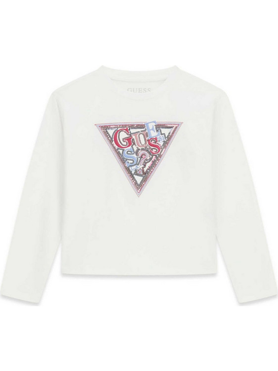 Guess Midi Παιδικό T-Shirt Λευκό J6YI07K3704-G011