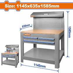 WADFOW ΠΑΓΚΟΣ ΕΡΓΑΣΙΑΣ ΜΕ ΣΥΡΤΑΡΙΑ 1145X635X1585mm (WCS5A05)