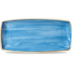 Πιατέλα Ορθογώνια Πορσελάνης Churchill 29,5x14εκ Stonecast Cornflower Blue - σετ 6 τεμαχίων
