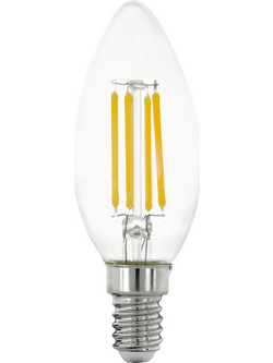 Λάμπα LED Eglo E14 C35 Dimmable Filament Διάφανη 2700K 806lm 5.9W 110382
