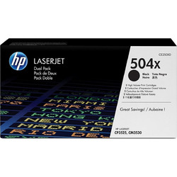 HP 504X Black Toner 2pcs
