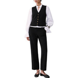 Liu Jo Pant.Ts Lungo Straight Γυναικείο Παντελόνι Μαύρο