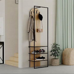 Έπιπλο εισόδου Archy Megapap χρώμα sapphire oak 53x31,7x180εκ