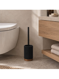 ΑΞΕΣΟΥΆΡ ΜΠΆΝΙΟΥ TOILET BRUSH PLAIN POLYRESIN ACACIA NIAGARA NOIR D