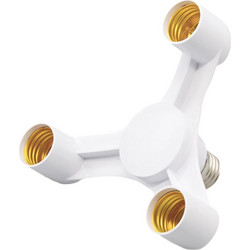 VenCore 6373-10014 - 3xE27 Bulb Adaptor 3x60W Max - Αντάπτορας - Μετατροπέας από 1xE27 σε 3xE27 Ντουί 0 έως 230 Volt Μέγιστη Θερμοκρασία έως 160C &amp