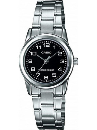 Casio Γυναικείο Ρολόι με Ασημί Μεταλλικό Μπρασελέ LTP-V001D-1B