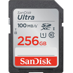 Sandisk Ultra SDXC 256GB Class 10 U1 UHS-I 100MB/s