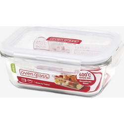 Δοχείο Φαγητού Πυρίμαχο Euro LLG423 15x11x6,6cm 420ml Clear Lock&Lock Γυαλί