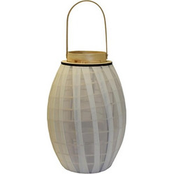 Φανάρι bamboo με συνθ.γάζα εκρού 27Χ40/56