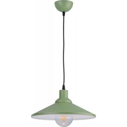 Φωτιστικό μονόφωτο παιδικό αλουμίνιο πράσινο/λευκό Ε27 Φ33