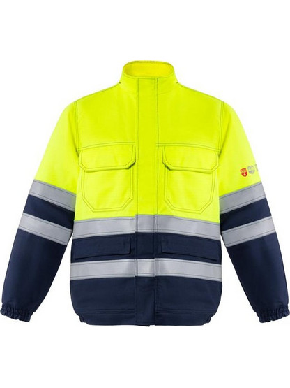 Σακάκι πολλαπλής προστασίας SHIELD-V - DARK GREY/FLUOR YELLOW