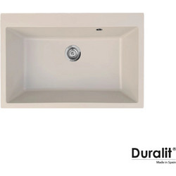 Duralit KZ075 Ένθετος Νεροχύτης Γρανίτη Ματ Beige Avena 76x50cm