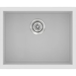 Sanitec Classic 341 Ένθετος Νεροχύτης Γρανίτη Ματ White 40x50cm