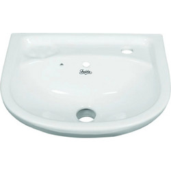Gloria Mini HD304B Κρεμαστός Νιπτήρας Μπάνιου Πορσελάνης 37.5x30.5cm Λευκός 17-3040