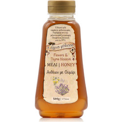 Agria Melissa Flowers & Thyme Blossom Honey (500gr) - Μέλι Ανθέων Με Θυμάρι Νομαδικής Μελισσοκομίας