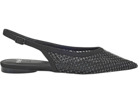 Γυναικεία Παπούτσια Slingback EXE Miami-222 Μαύρο Καστόρι Μαύρο Στρας W47002221A93 Μαύρο