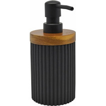 DISPENSER ΠΟΛΥΕΣΤΕΡΙΚΟ ΜΑΥΡΟ ΜΕ ΞΥΛΟ ΑΚΑΚΙΑΣ 7,9x7,9x17,5εκ.ANKOR