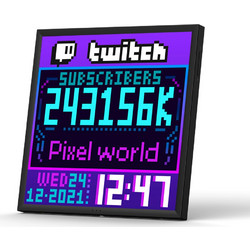 Divoom Pixoo-64 II Pixel Panel LED 64x64 για Gaming Decor, Social media, Smart Clock, Ειδοποιήσεις