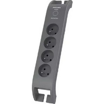 Philips Power Strip 4socket 2m Black (28802)