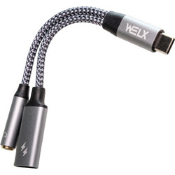 WELX C3 Splitter / USB-C - USB-C 240w - 3.5mm Audio