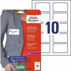 Αυτοκόλλητες Ετικέτες Avery Zweckform Self-Adhesive Name Badges L4785-20