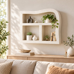 Ράφι Επιτοίχιο Λευκό Style 42x10x34cm General Trade 555863 - GeneralTrade