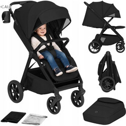 Lionelo Bett Καρότσι Ταξιδίου έως 22kg Black Onyx