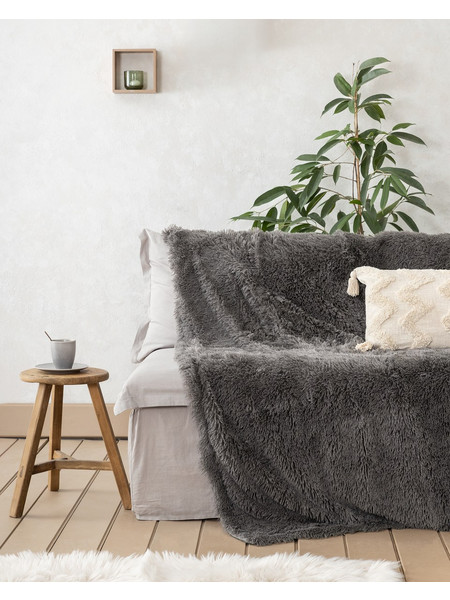 Κουβέρτα 150x190 - Stona Dark Gray