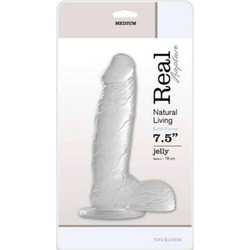 Toyz4lovers Real Rapture Earth Flavour Ρεαλιστικό Dildo με Βεντούζα & Όρχεις 19cm Clear