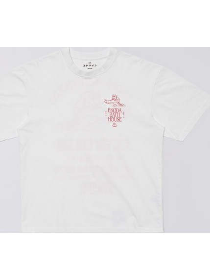 Edwin T-shirt Ekoda Bath House I037318/White