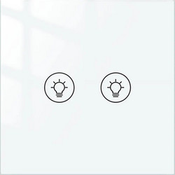 Smart Wi-Fi διακόπτης αφής 2 θέσεων με Dimmer και χρονοπρογράμματα πλήρες σετ N+L Tuya Smart Life 10A 90-250V 86x86x10mm λευκός WIFIS2W - WIFIDS2W