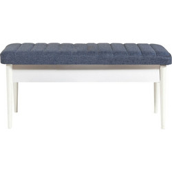 Πάγκος Vina 1048 - 1 - Dark Blue, White 869Vel5155 (110x48x40)