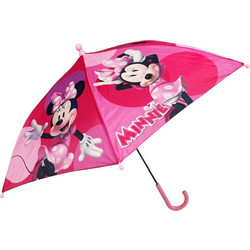 Παιδική Ομπρέλα Μπαστούνι Minnie Mouse Ροζ Χρώμα 65cm Disney
