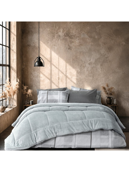 Nima Κουβερτοπάπλωμα Μονό 160x220 Cira Light Gray