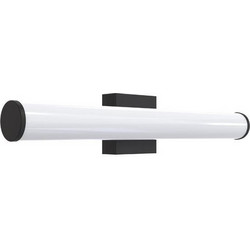 ΑΠΛΙΚΑ ΜΠΑΝΙΟΥ ΟΒΑΛ LED 15w 1500Lm 3CCT(3000-4000-6000K) 600mm IP44 ΜΑΥΡO ARTE ILLUMINA PALΜ