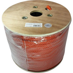 Alcasa S/FTP Cat.7 (10Gbps) Καλώδιο Δικτύου Ethernet 100m Πορτοκαλί