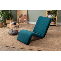 1-Seat Sofa-Bed Nami Single Petrol Green Fabric: 100% Polyester Fabric