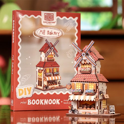 Cartartem Mill Bakery 3D Book Nook DIY 11.8cm CT106