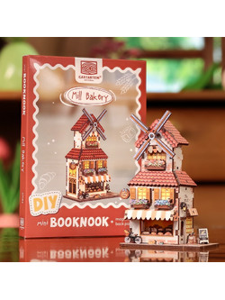 Cartartem Mill Bakery 3D Book Nook DIY 11.8cm CT106