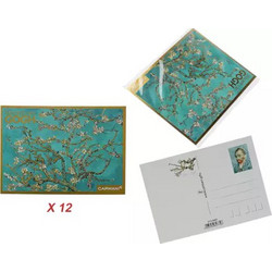 ΣΕΤ 12 ΚΑΡΤ ΠΟΣΤΑΛ - Van Gogh, Almond Blossom