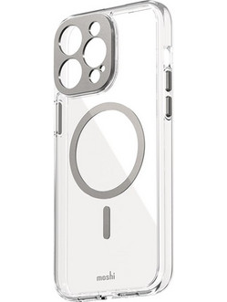 Moshi iGlaze Back Cover with MagSafe Luna Silver (iPhone 15 Plus)