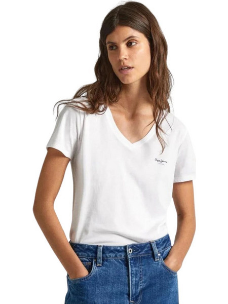 Pepe Jeans Γυναικείο T-Shirt PL505826-800 Λευκό