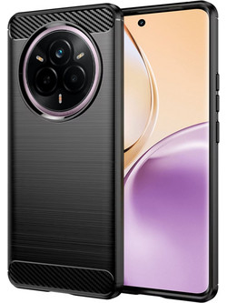Techsuit Carbon Silicone Θήκη για Realme 14 Pro Μαύρο
