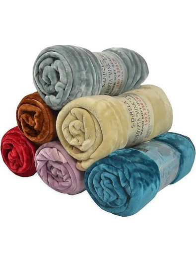 Κουβέρτα Mink μονόχρωμη 160x220cm - Super Soft Blanket-133229-133229