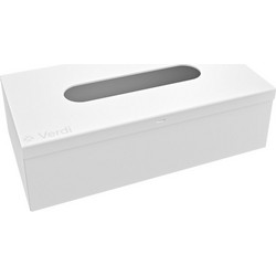 Verdi 504.08.01 White Mat - Θήκη για Χαρτομάντηλα