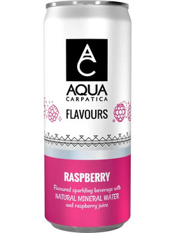 Αναψυκτικό με Γεύση Raspberry AQUA Carpatica 330gr